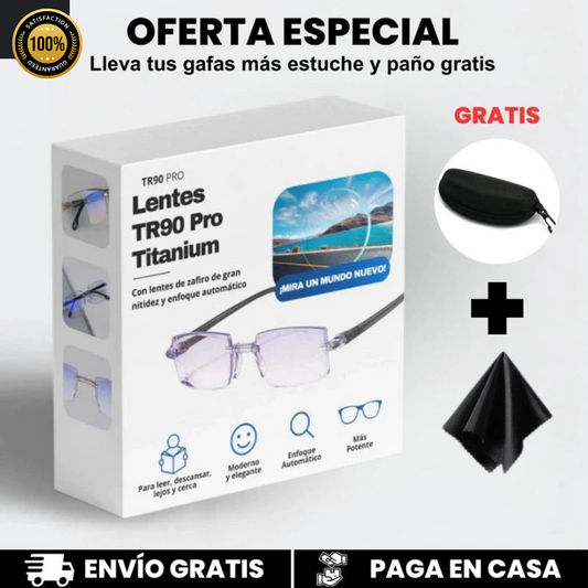 GAFAS MULTIFOCALES INTELIGENTES TR90 CON ZOOM AUTOMATICO, PROTECCION DE LUZ AZUL Y AMARILLA .