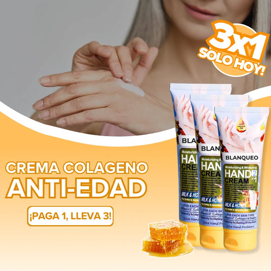 3X1 | Crema de Manos ANTIEDAD con Leche y Miel Colagenizado