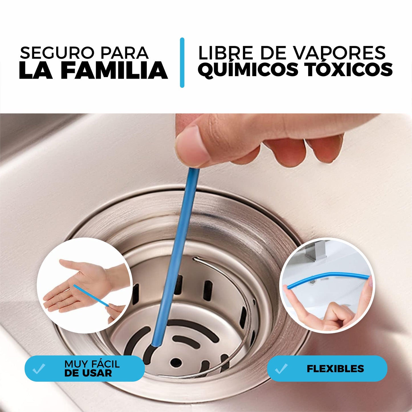 72x1 | Barras Descontaminadoras De Cañerías 3 en 1 - StickClean©