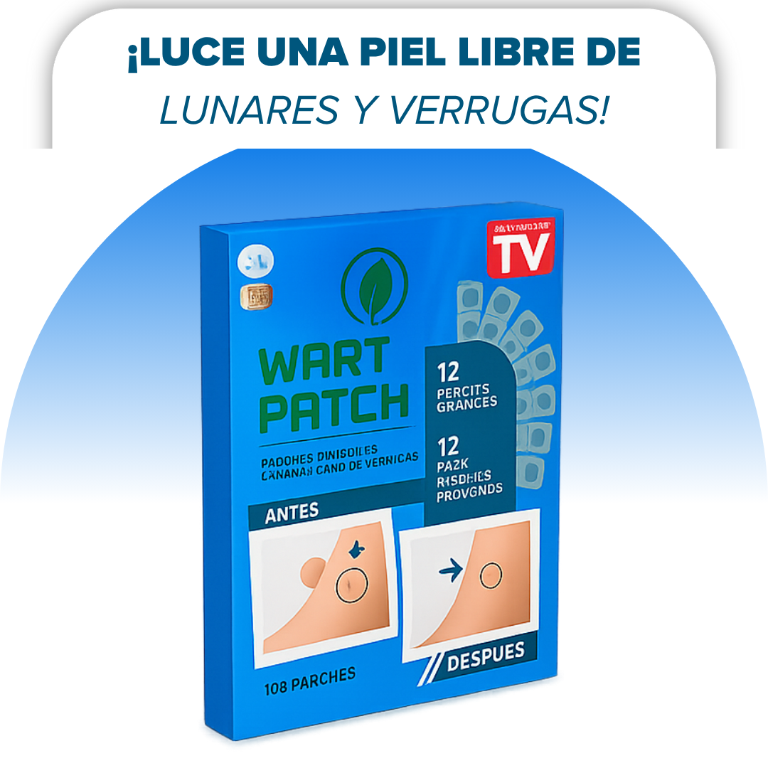 72x1 | Parches Eliminadores De Verrugas - WartPatch©