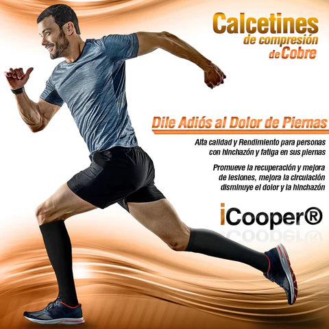 Medias de compresión con infusión de cobre - Unisex