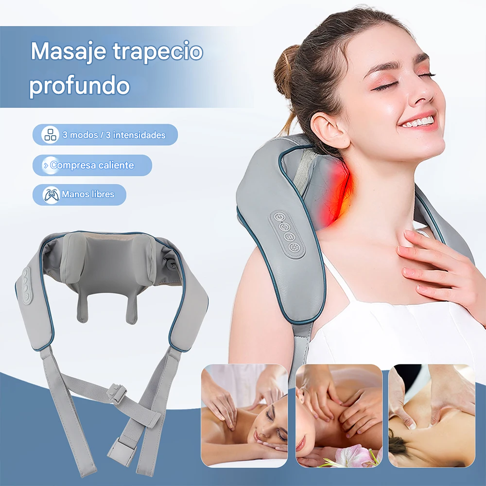 Masajeador Inalámbrico - Adiós al dolor de cuello y espalda